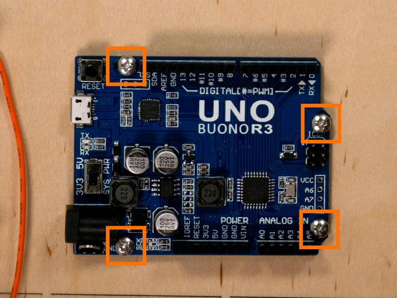 Screw in the Arduino