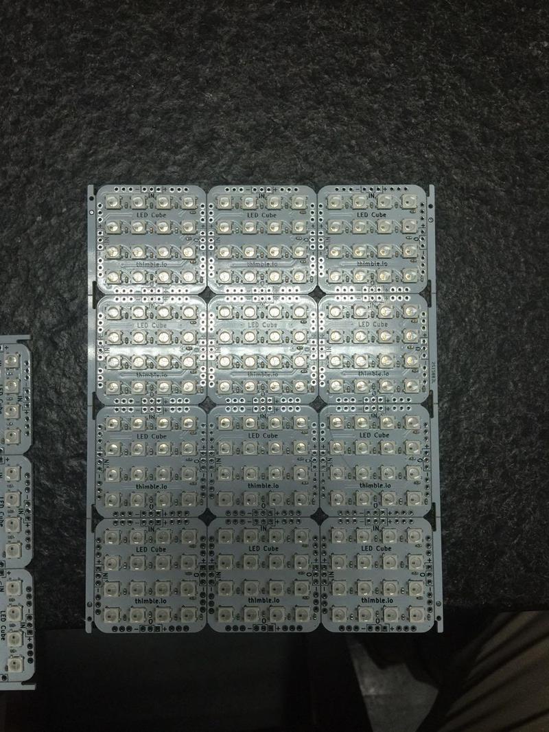 LED Cube PCB Panel